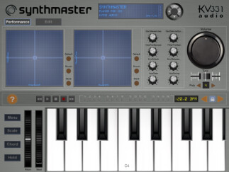 The KV331 SynthMaster on the iPad