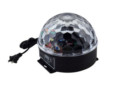 Power Lighting Disco Cristal Magic Ball 6 Couleurs LED DMX