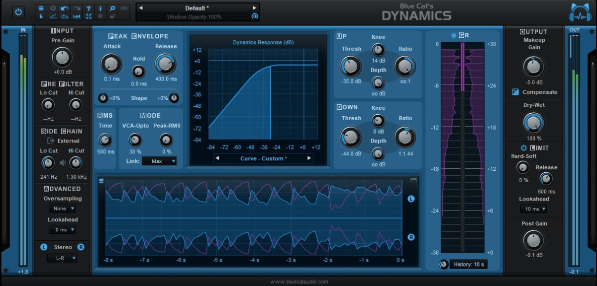 Blue Cat revamps its Dynamics plug-in