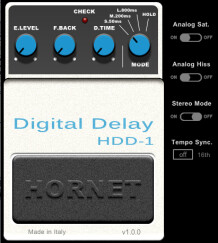 HoRNet models a digital delay for guitar