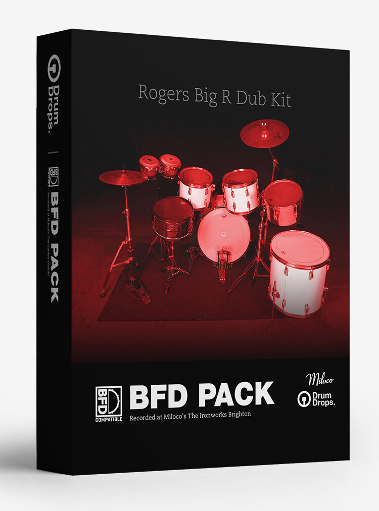 Le Drumdrops Rogers Big R Dub Kit pour BFD