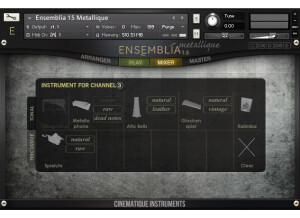 Cinematique Instruments Ensemblia Metallique