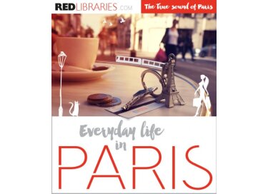 Red libraries Every day life in Paris