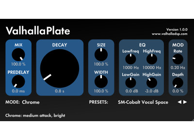 Valhalla DSP ValhallaPlate