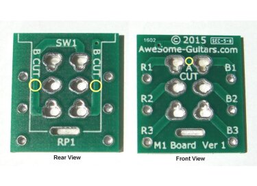 Awesome Guitars M1 Printed Circuit Board