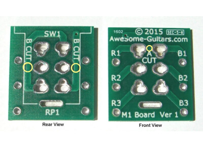 Awesome Guitars M1 Printed Circuit Board