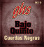 GHS Cuerdas Negras for bajo quinto