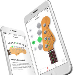 L'application Fender Tuner App sous Android