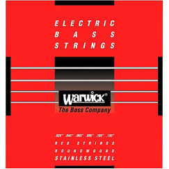 Warwick Red Strings Roundwound Stainless Steel