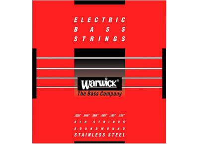 Warwick Red Strings Roundwound Stainless Steel