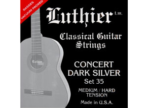 Luthier Strings Set 35 Concert Dark Silver Classical Guitar Medium/Hard Tension
