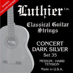 Luthier Strings Set 35 Concert Dark Silver Classical Guitar Medium/Hard Tension