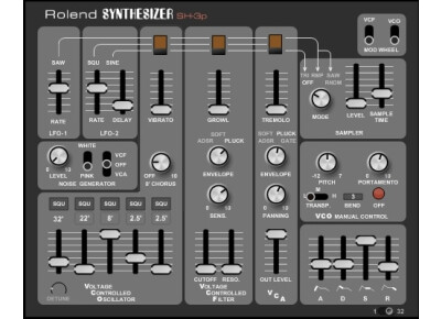 K Brown Synth Plugins Rolend SH-3p