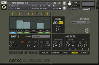 Le Gecko Kaleidoscope en version 1.5