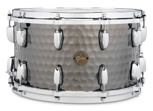Gretsch Full Range Hammered Black Steel Snare 8x14"