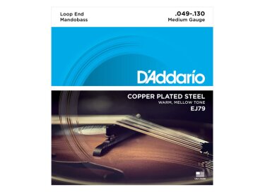 D'Addario Copper Plated Steel Wound Mandobass
