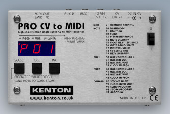 Un convertisseur CV/Gate vers MIDI chez Kenton