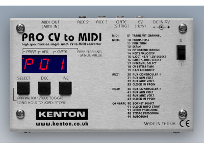 Kenton Pro CV to MIDI