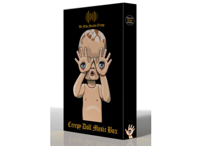 Orange Free Sounds Creepy Doll Music Box