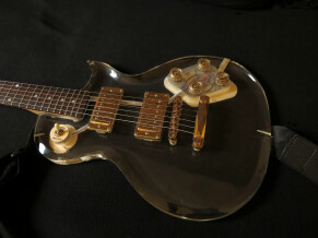 Galveston "Crystal Clear" Les Paul style - solid perspex