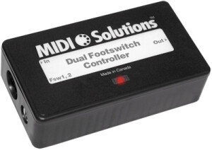 Midi Solutions Dual Footswitch Controller