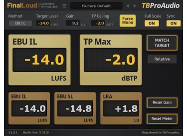 TBProAudio FinalLoud