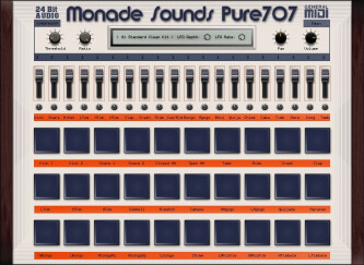 La TR-707 dans un plug-in chez Monade Sounds