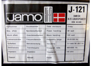 Jamo Hifi J-121 Studio Monitor