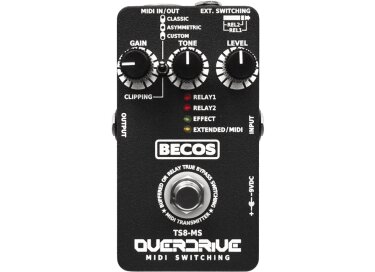 Becos TS8-MS Overdrive MIDI Switching