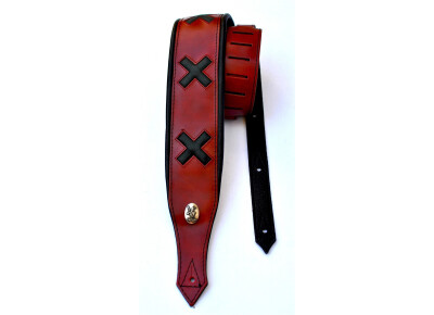 Minotaur Coat of Arms Vintage Red Strap