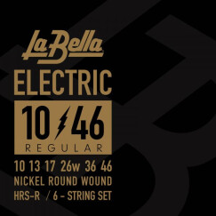 La Bella HRS Nickel Round Electric Guitar 6-String