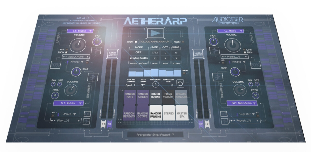 Audiofier lance AetherArp, un générateur d’ambiance pour Kontakt