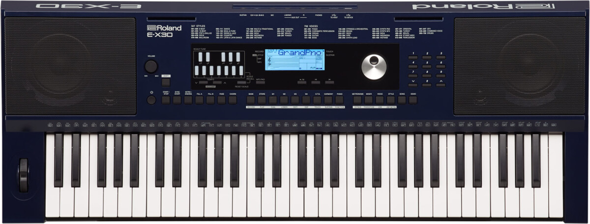 Roland lance le clavier arrangeur d’entrée de gamme E-X30