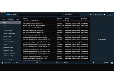 Pro Sound Effects Search