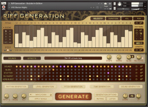 In Session Audio Riff Generation : Outside In Edition
