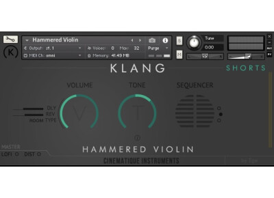 Cinematique Instruments Klang Hammered Violin