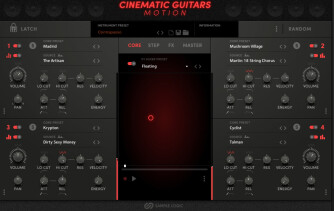 Sample Logic lance Cinematic Guitars Motion