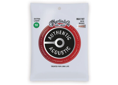 Martin & Co Authentic Acoustic 80/20 Bronze Lifespan 2.0 Strings