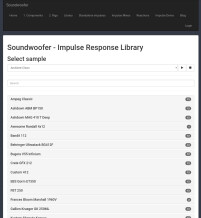 Soundwoofer Impulse response library