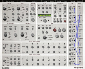 Exonic UK propose MegaHertz, un synthétiseur semi-modulaire virtuel