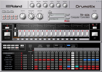 Et une TR-606 Drumatix en version virtuelle dans le Roland Cloud