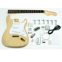 The Guitar Kit Fabric Guitar Kit - Type Strat, Chrome, Aulne