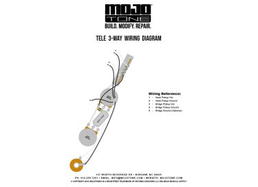 Mojotone T Standard Prewired Harness