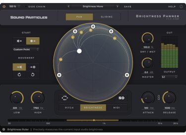 Sound Particles Brightness Panner
