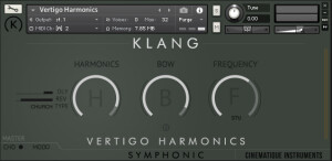 Cinematique Instruments Klang Vertigo Harmonics