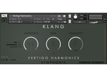 Cinematique Instruments Klang Vertigo Harmonics