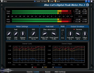 Blue Cat's Digital Peak Meter Pro 2.0