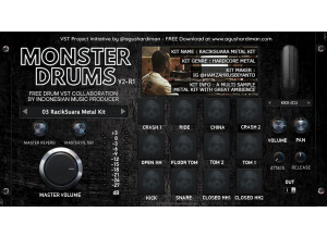 Monster DAW Monster Drum Kit RacikSuara metal kit