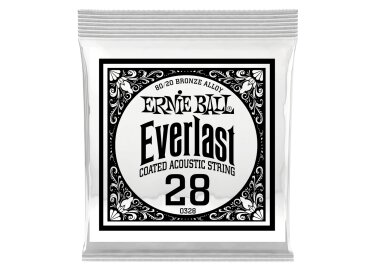 Ernie Ball Everlast Coated 80/20 Bronze Acoustic Single String