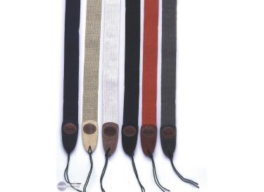 Fender Cotton - Leather Oval W/logo Strap